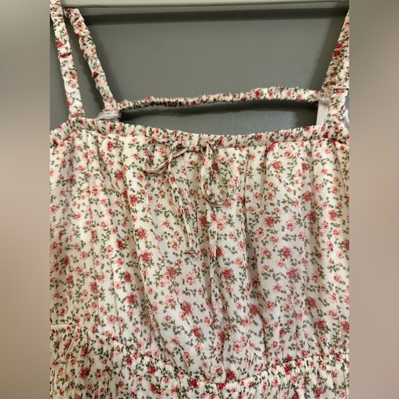 Trixxi Floral Kids Dress in Cream and Pink - Picture 3 of 8